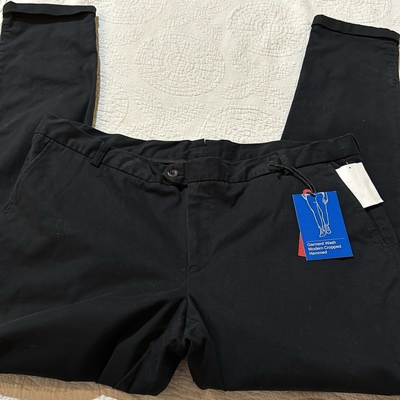 ZNT 18 Black Modern Cropped Hemmed. 40x34. NWT - Picture 3 of 7